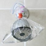To remove hard water stains on taps DIY-style: