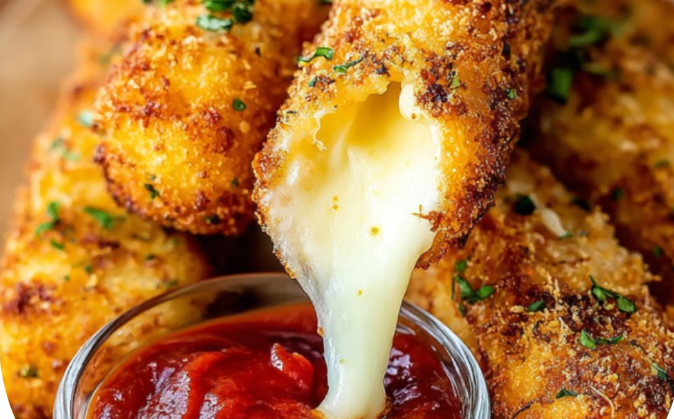 Air Fryer Mozzarella Sticks (Homemade)