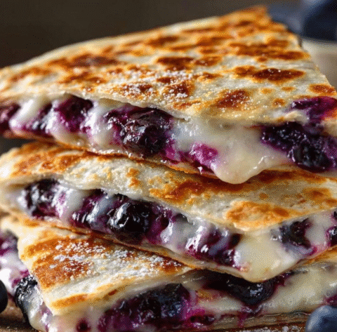 Blueberry Breakfast Quesadilla