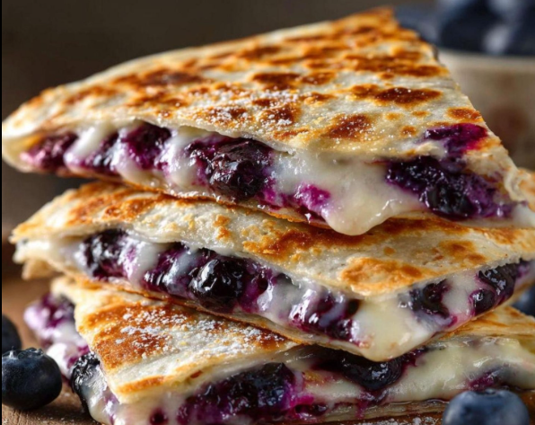 Blueberry Breakfast Quesadilla