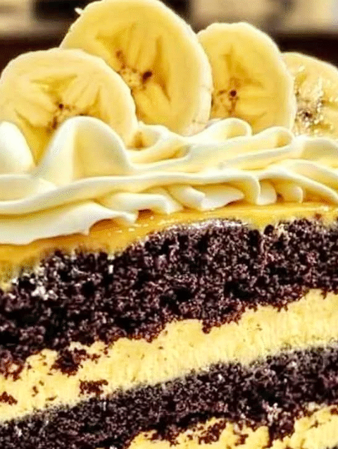 Double Chocolate Banana Layer Cake