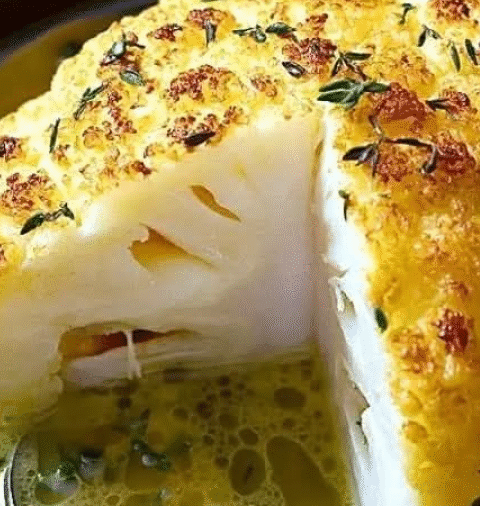 A Very Tasty Slow Cooker Whole Roasted Cauliflower With Butter Sauce