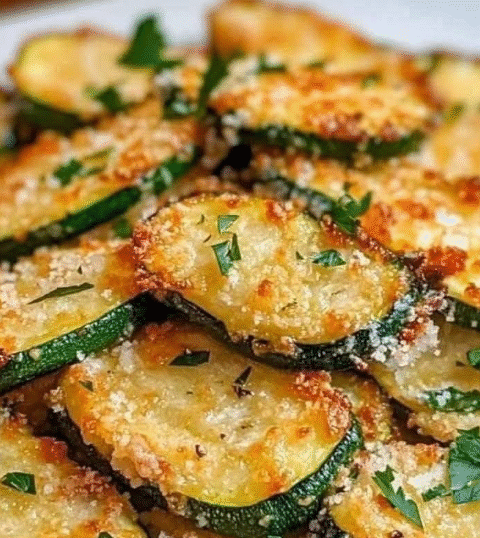 Crispy Parmesan Zucchini Rounds Recipe