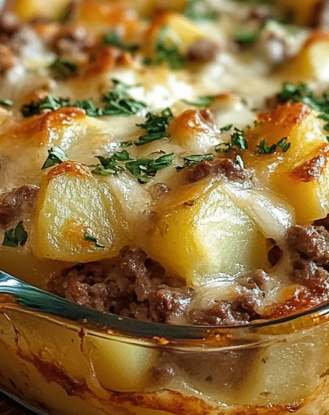 Easy Hamburger Potato Casserole Recipe