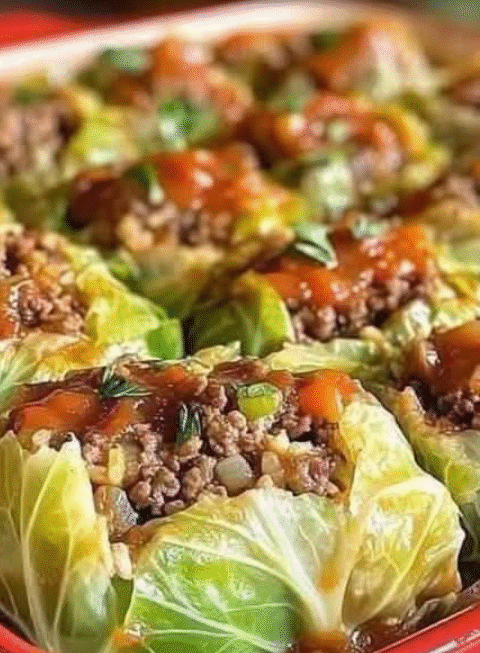 Italian stuffed cabbage rolls