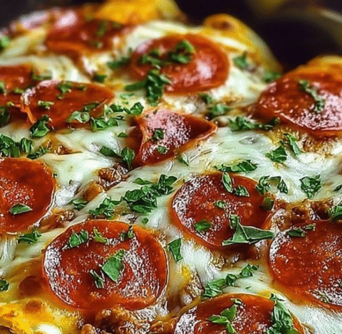 Pizza Enchiladas with Pepperoni Beef