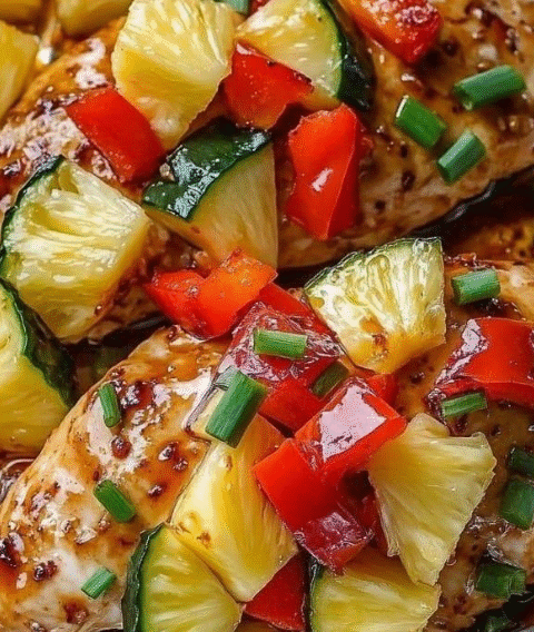 Teriyaki Chicken and Pineapple Foil Packets