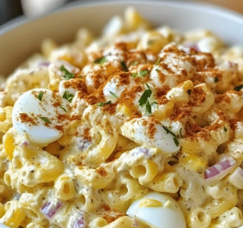 Deviled Egg Macaroni Salad