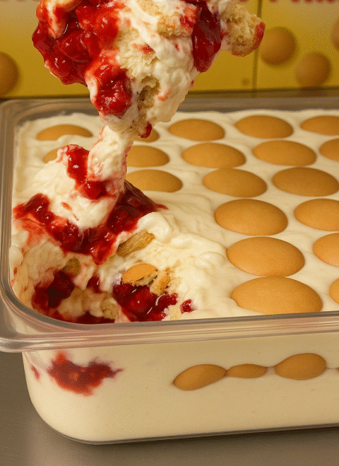 Strawberry Banana Pudding Dessert