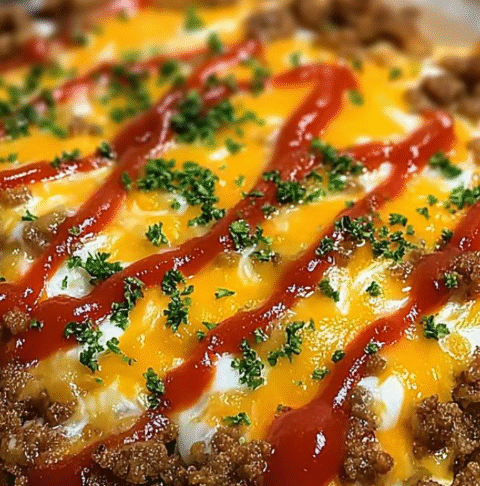 Cheeseburger French Fry Casserole