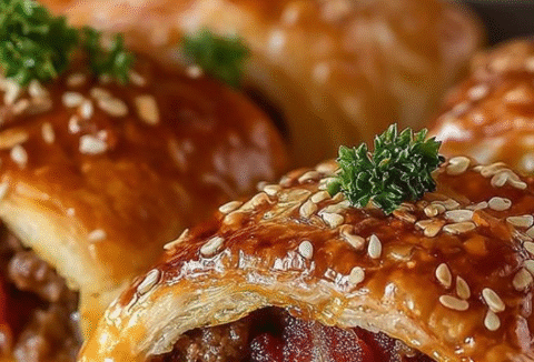 Garlic Butter Bacon Cheeseburger Rollups