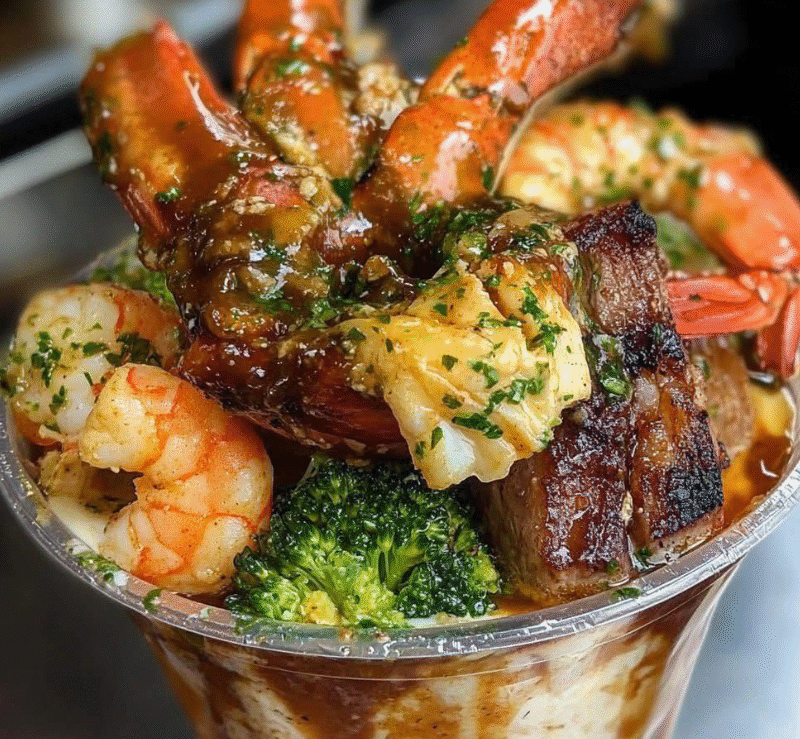 Seafood & Lamb Chop Feast Cup
