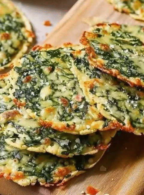 Spinach and Feta Crisps