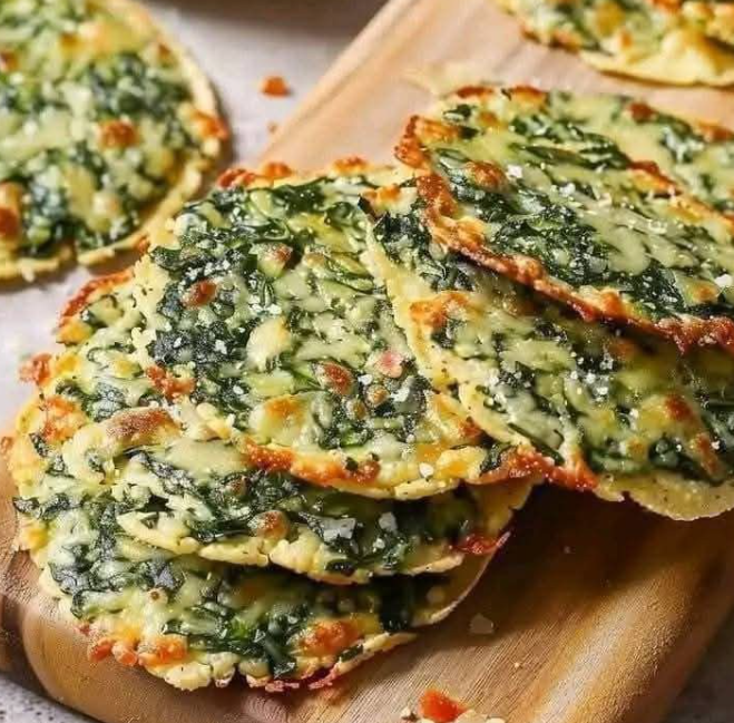 Spinach and Feta Crisps