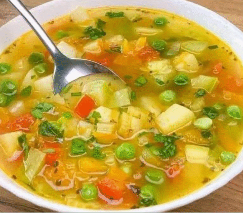 This vegetable soup is like medicine for my stomach