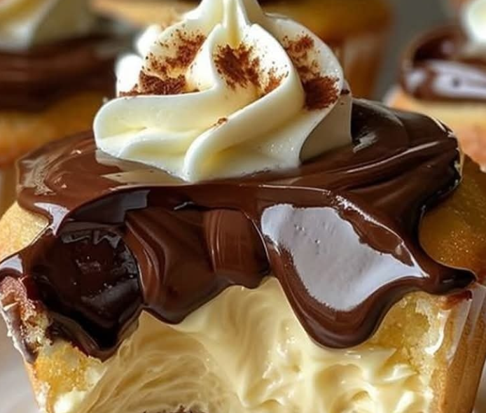 Irresistible Boston Cream Pie Cupcakes