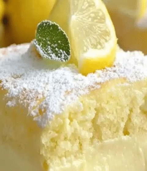 Irresistible Lemon Custard Cake