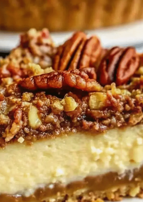 Pecan Cheesecake Squares