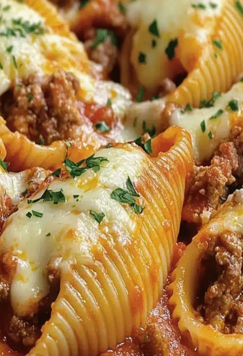 Ricotta Beef Shells Recipe