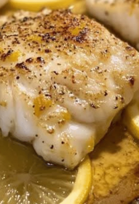 low-carb lemon butter baked