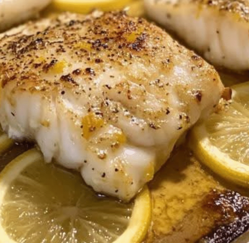 low-carb lemon butter baked