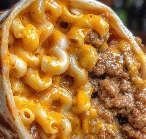 Sloppy Joe Mac & Cheese Wrap