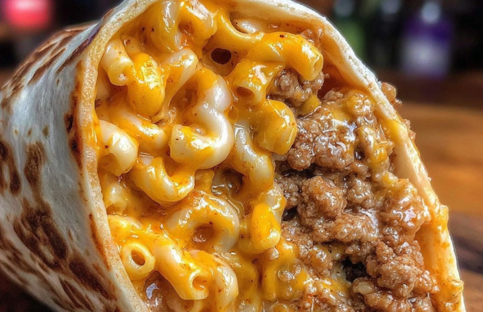 Sloppy Joe Mac & Cheese Wrap
