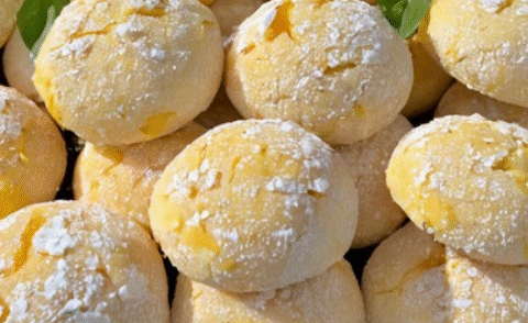 Soft Lemon Biscuits that melt in your mouth