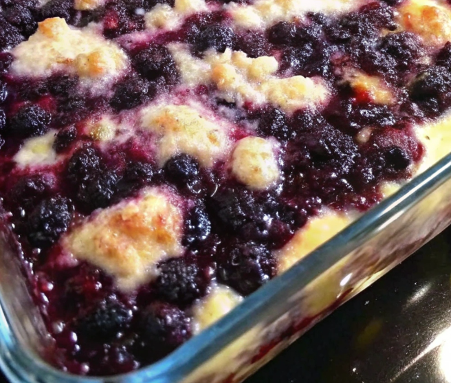 Warm & Sweet Blackberry Cobbler