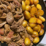 Oven Braised Beer Brats with Caramelized Onions