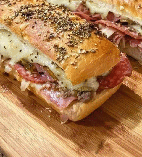Giant Muffaletta Italian Sandwich