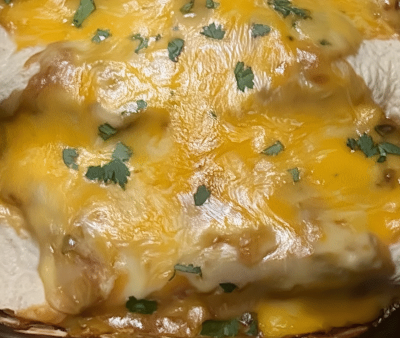 Green Chili Chicken Enchiladas