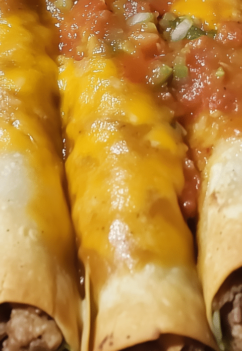 Rolled Taquitos Fresh Salsa and Guacamole