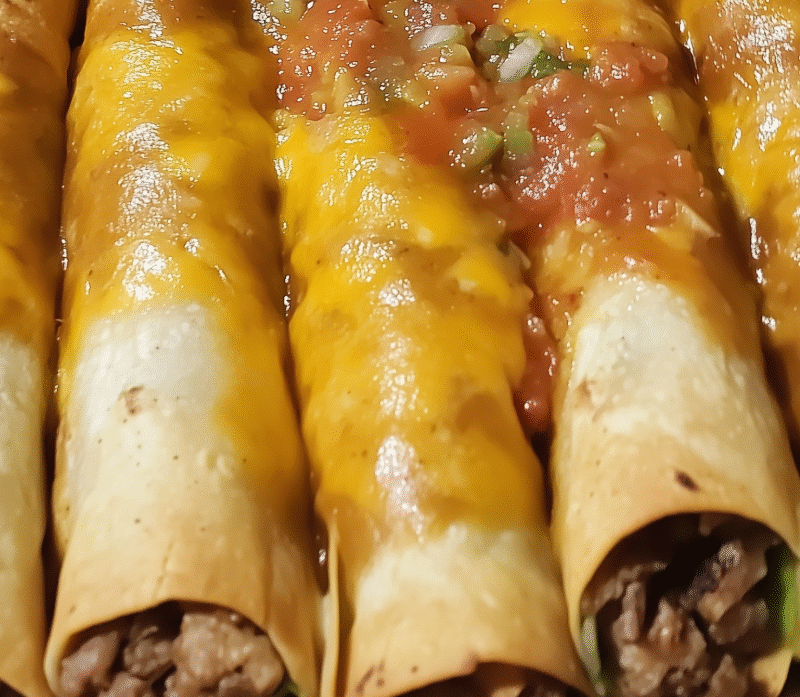 Rolled Taquitos Fresh Salsa and Guacamole