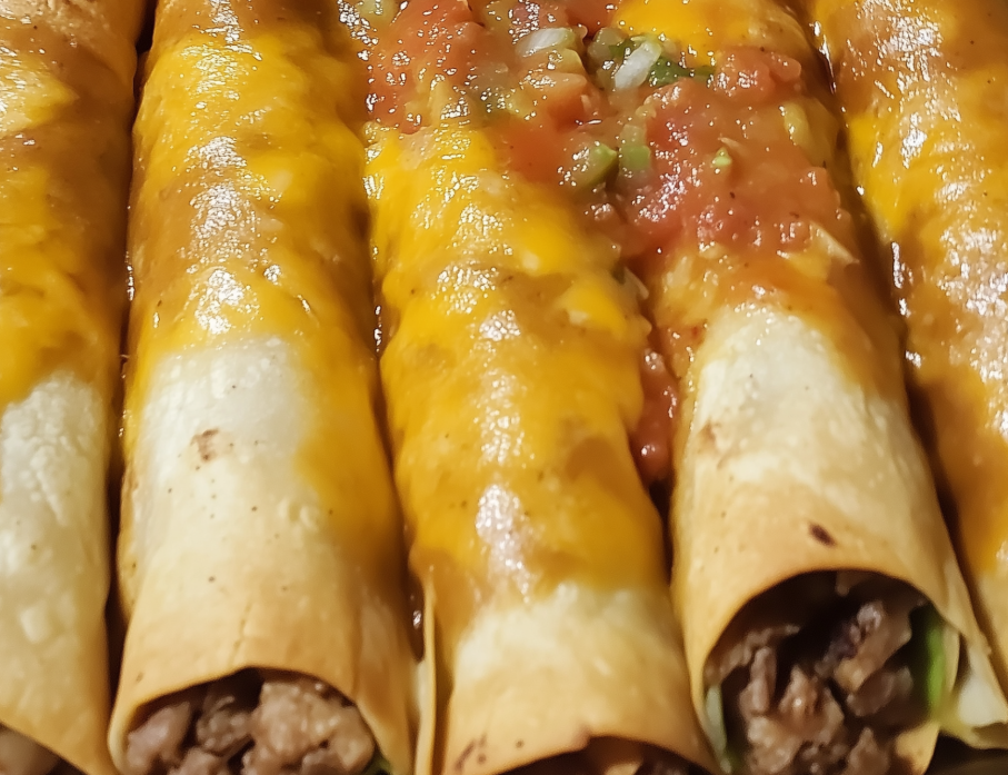 Rolled Taquitos Fresh Salsa and Guacamole