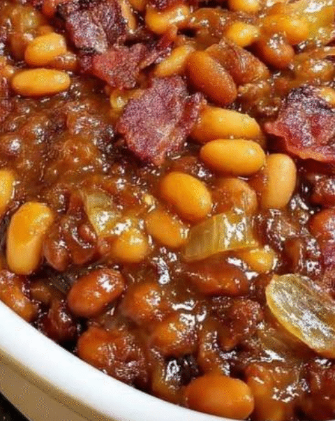Savory Baked Beans with Ground Beef
