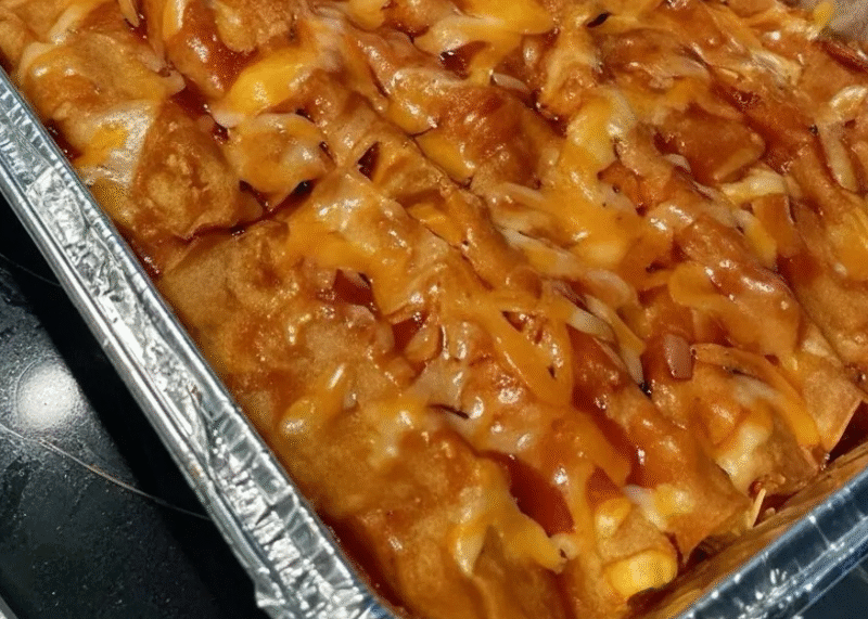 Sour Cream Chicken Enchilada Casserole