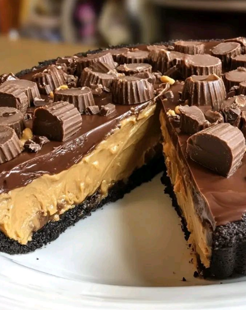 Giant Reese’s Peanut Butter Cup Pie