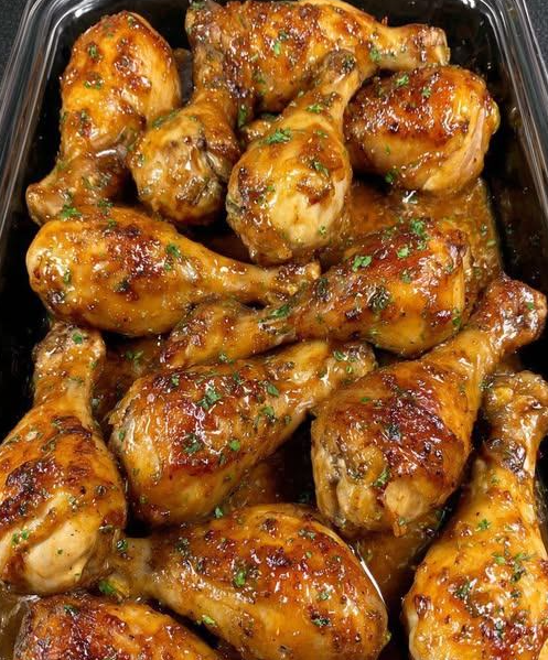 Honey Garlic Baked Chicken Drumsticks