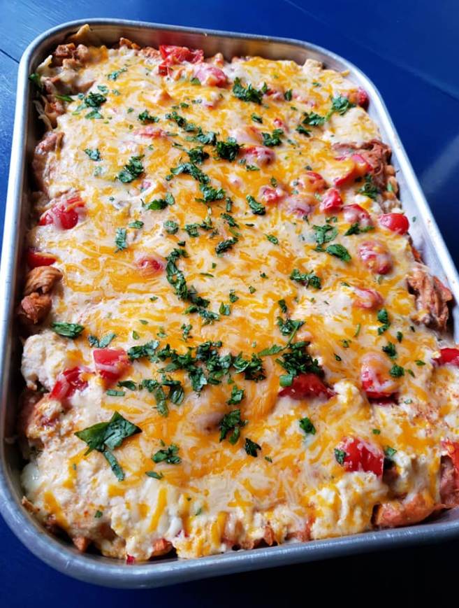 Baked Chicken Spaghetti So easy & good!