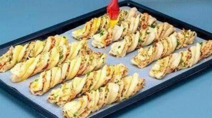 You only need 4 ingredients, ham cheese puff pastry sticks