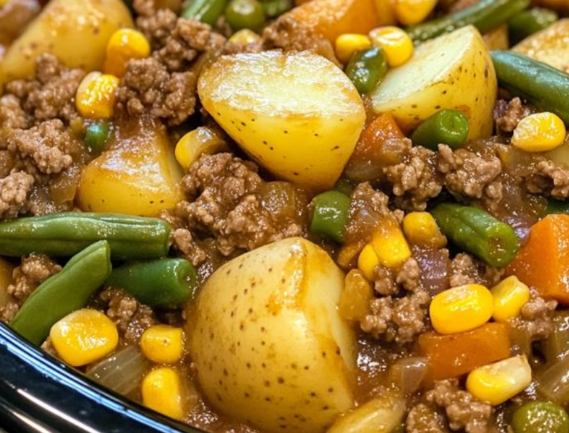 Slow Cooker Amish Harvest Casserole